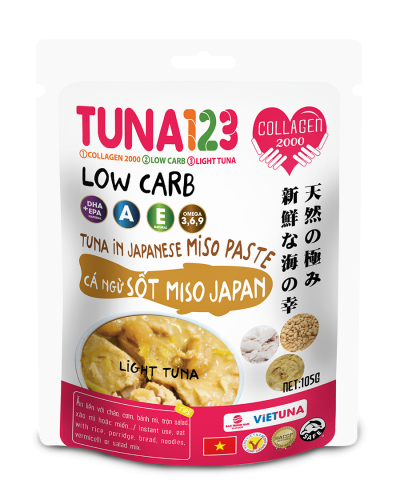 Cá ngừ sốt miso nhật bản