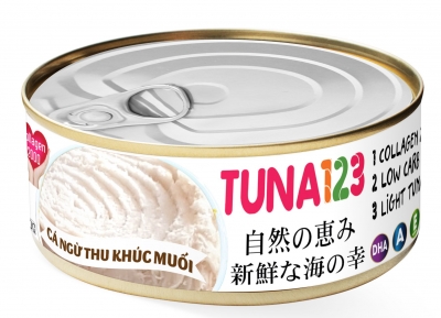 cá ngừ cắt khúc muối